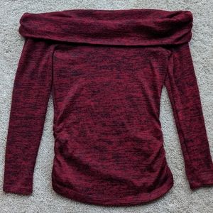 Maroon / Red Off the Shoulder Top